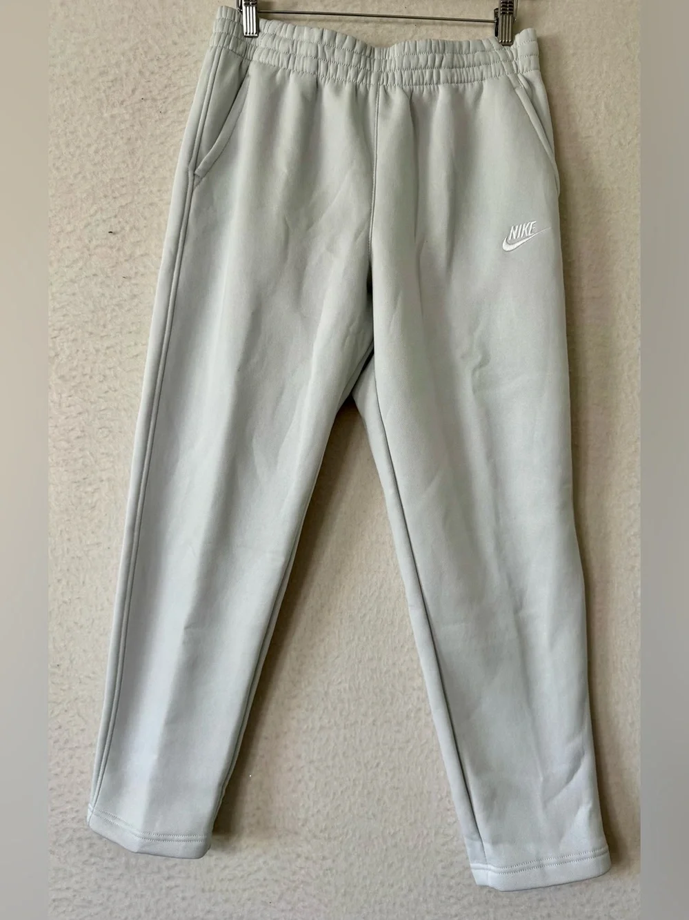 Nike Kids Fleece Matching Set Cream Neutral Sweatshirt Joggers NWT Size L - Picture 5 of 8